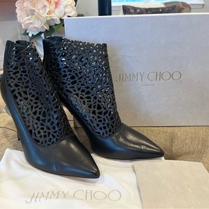 NEW- JIMMY CHOO Black Ankle Boots- BRAND NEW- Size 37
